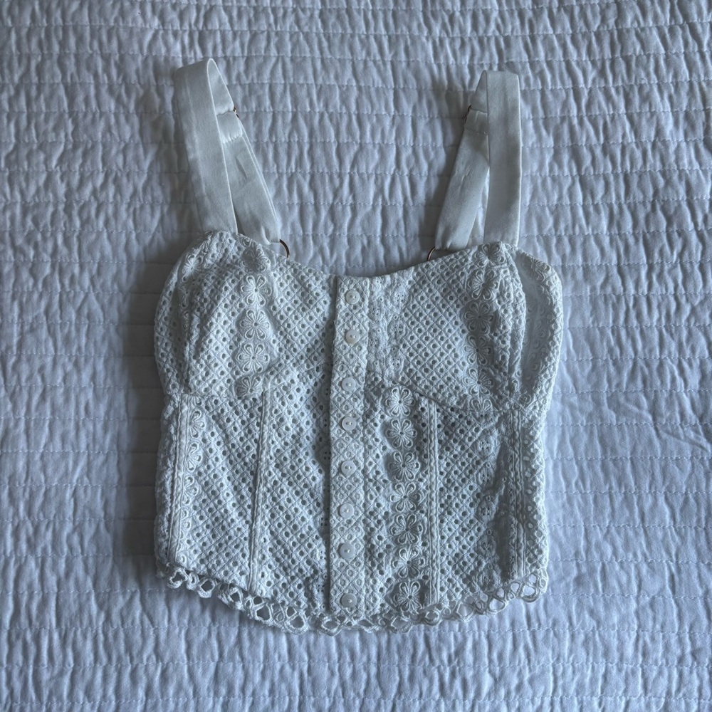 Heartloom White Lace Tank Top